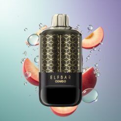 Eesti Hulgimüüjad ELF BAR COMBO 25000 Sõõmuga Ühekordne Vape Õun & Mahlaslik Virsik + Tüüp-C Laadimine & Kahekordne Õhuvool